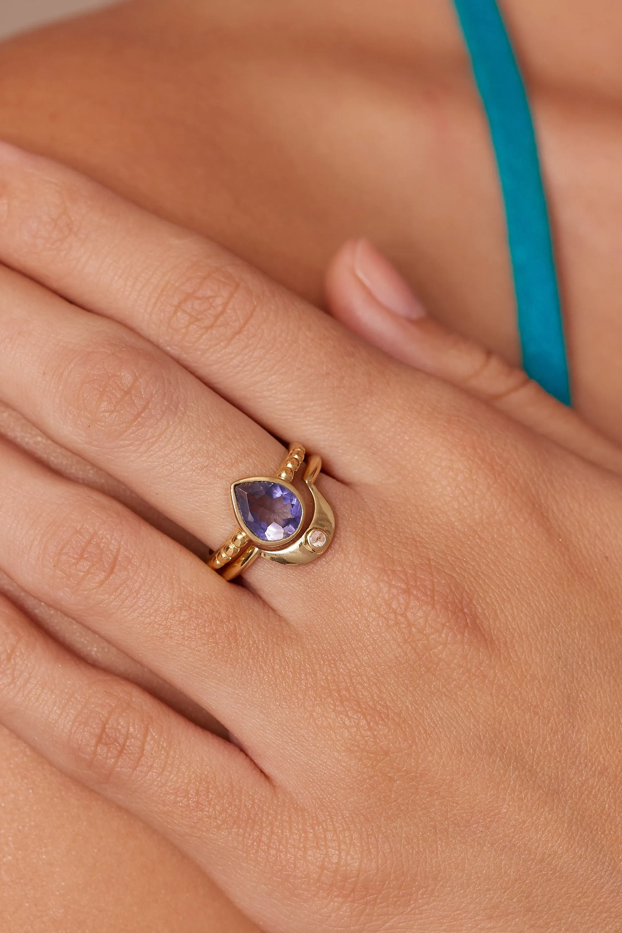 Amie Iolite Gold Stacker