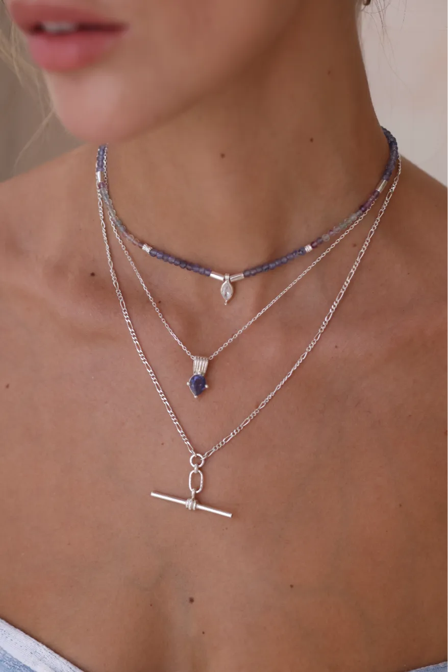 Amie Iolite Silver Necklace