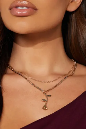 Audrey Rose Necklace - Gold