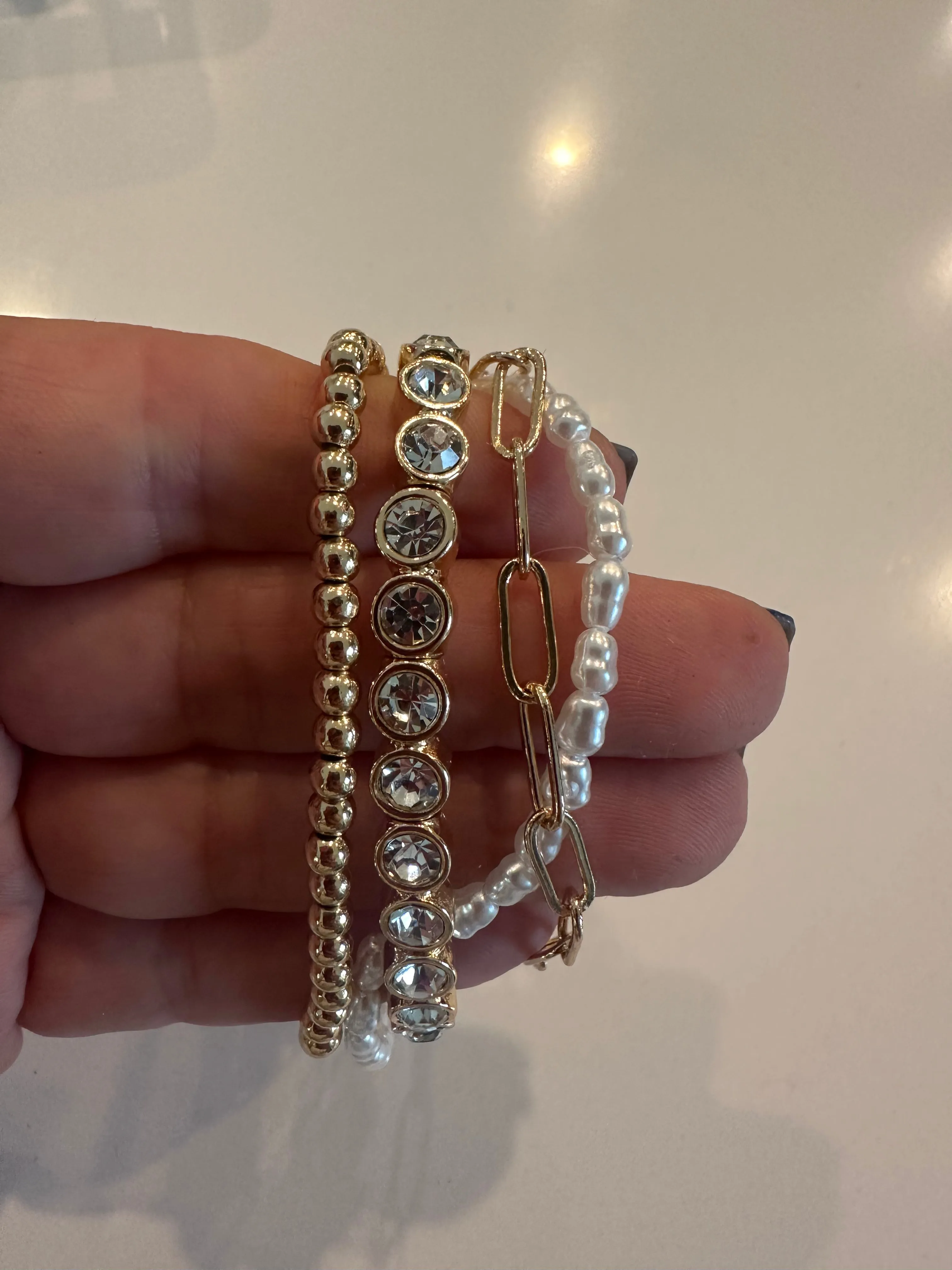 Bezel Bracelet Set