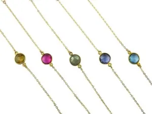 Bezel Stone Bracelet by Athena Designs