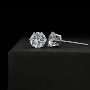 Cubic Zirconia Studded Earrings