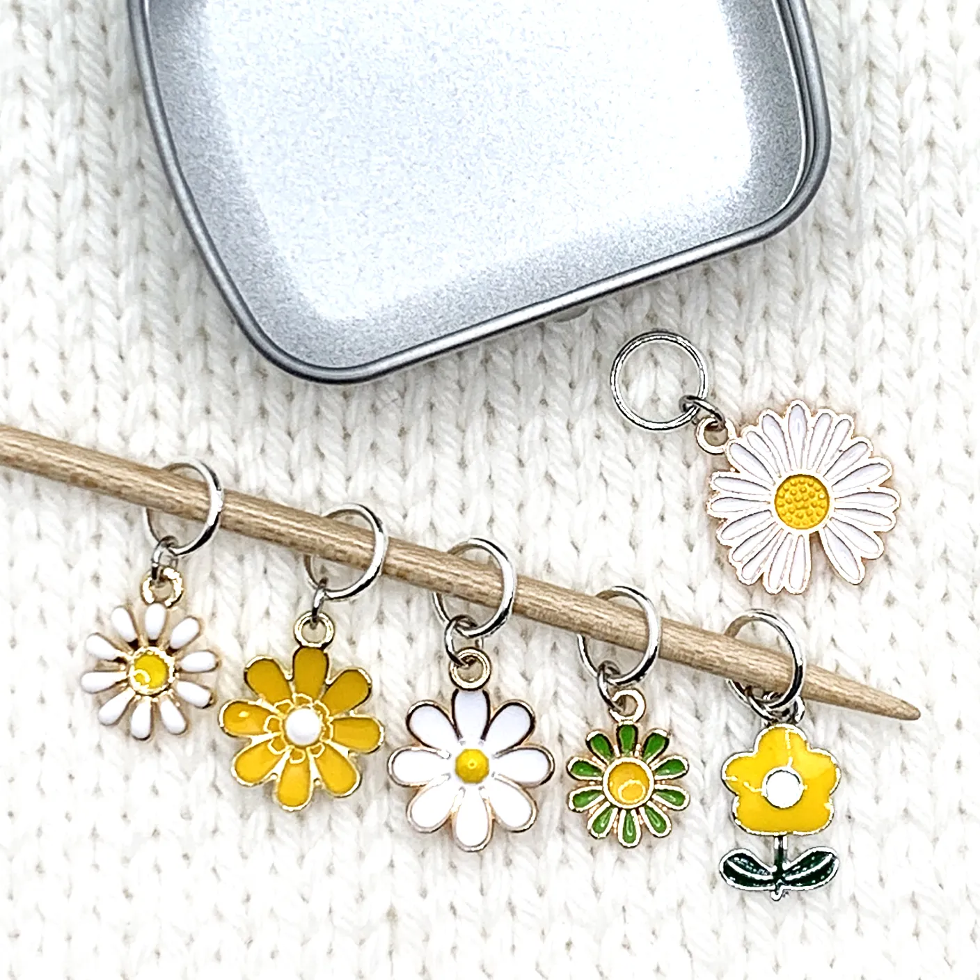 Daisies Knitting Stitch Markers | Summer Gift