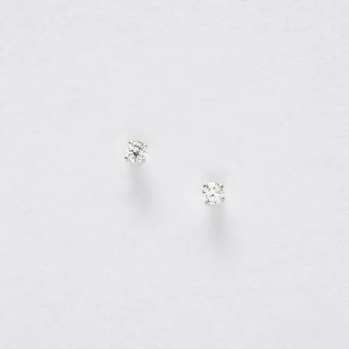 Dress Happy Birthday Silver Earrings On Designer Card by Crumble and Core
