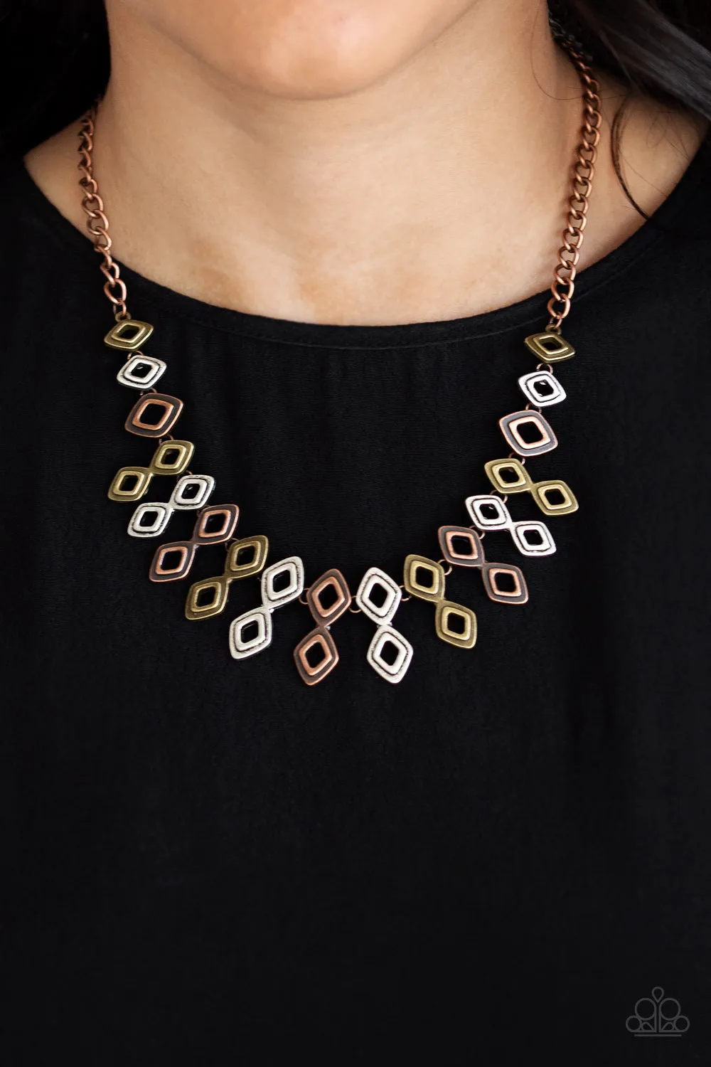 Geocentric - Multi Paparazzi Necklace