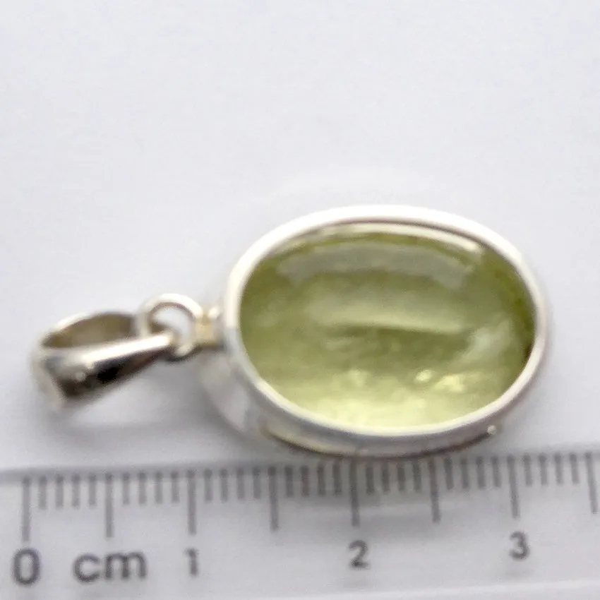 Heliodor Pendant, Golden Beryl, Faceted Oval, 925 Sterling Silver p1