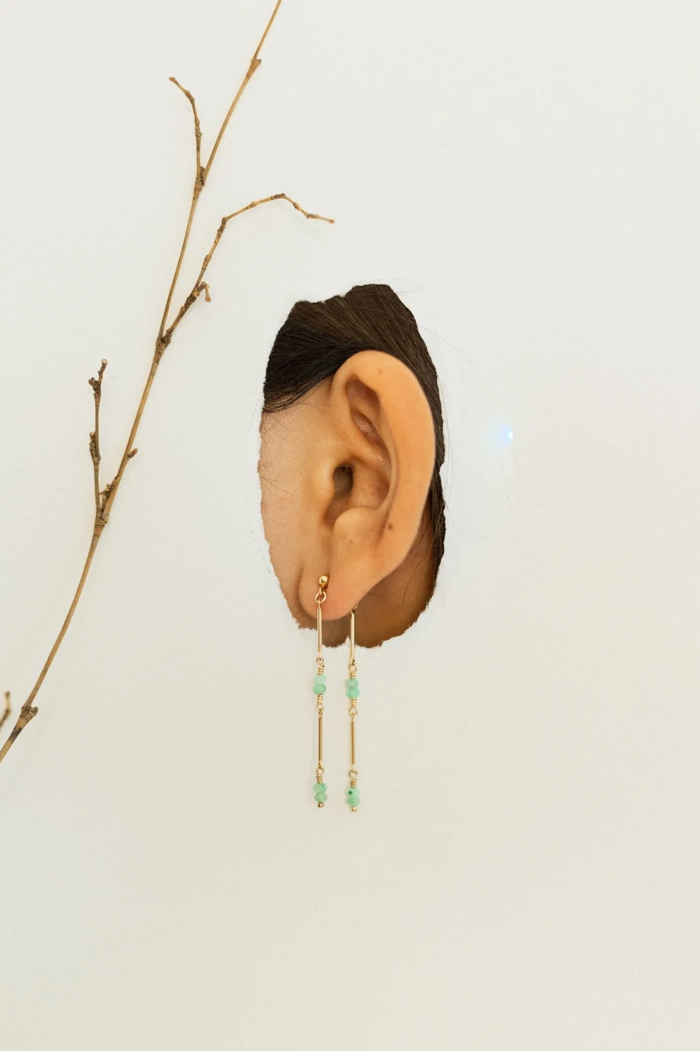 INARI JEWELLERY Earrings: Bamboo Vine