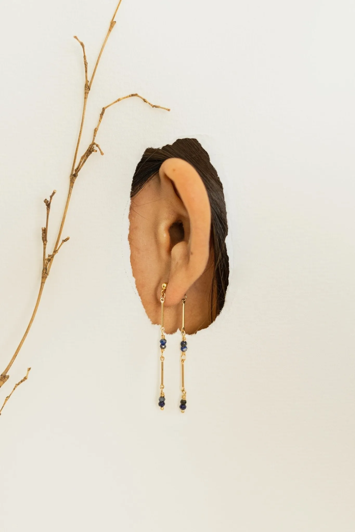 INARI JEWELLERY Earrings: Bamboo Vine