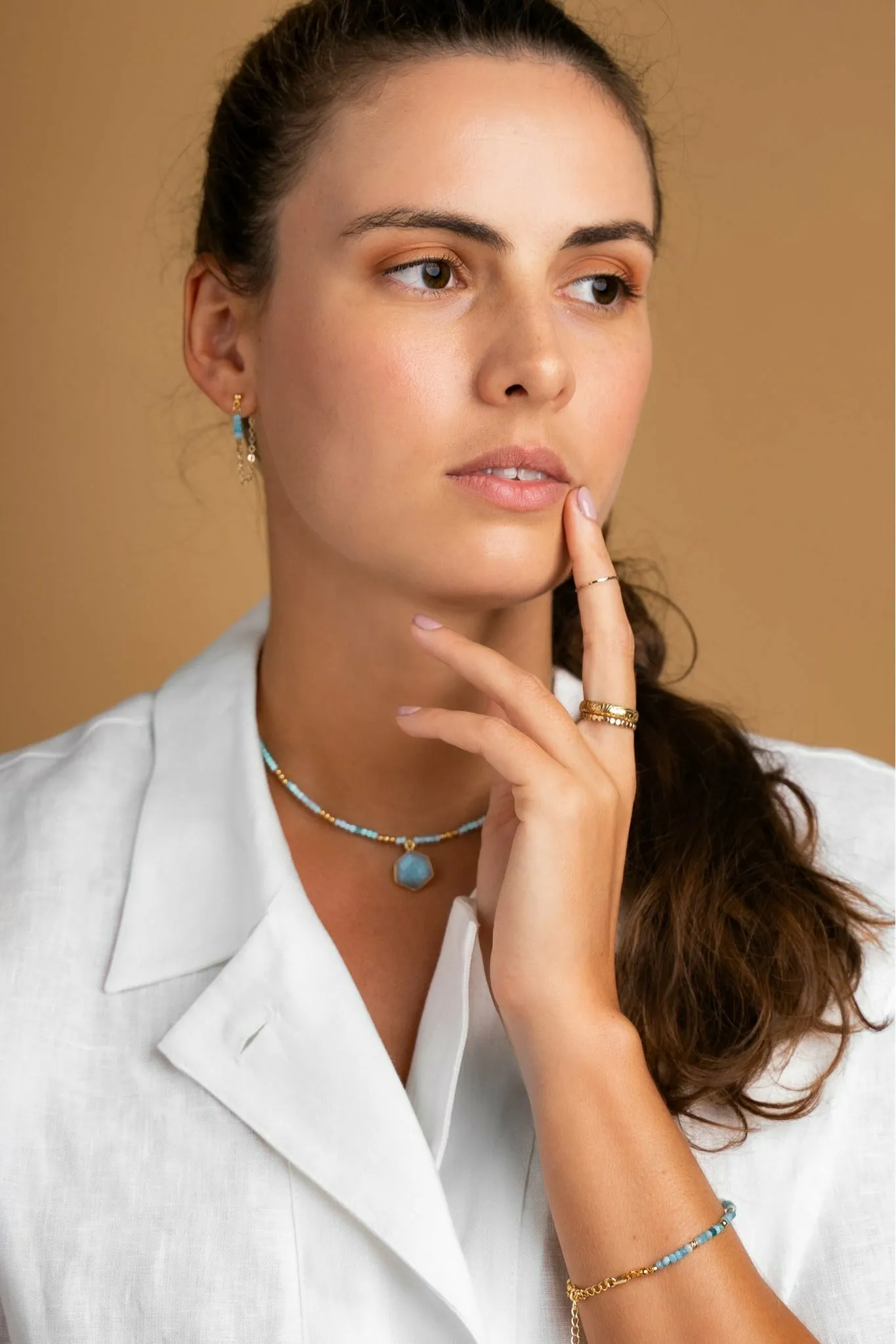 INARI JEWELLERY Earrings: Unity Row Backchain