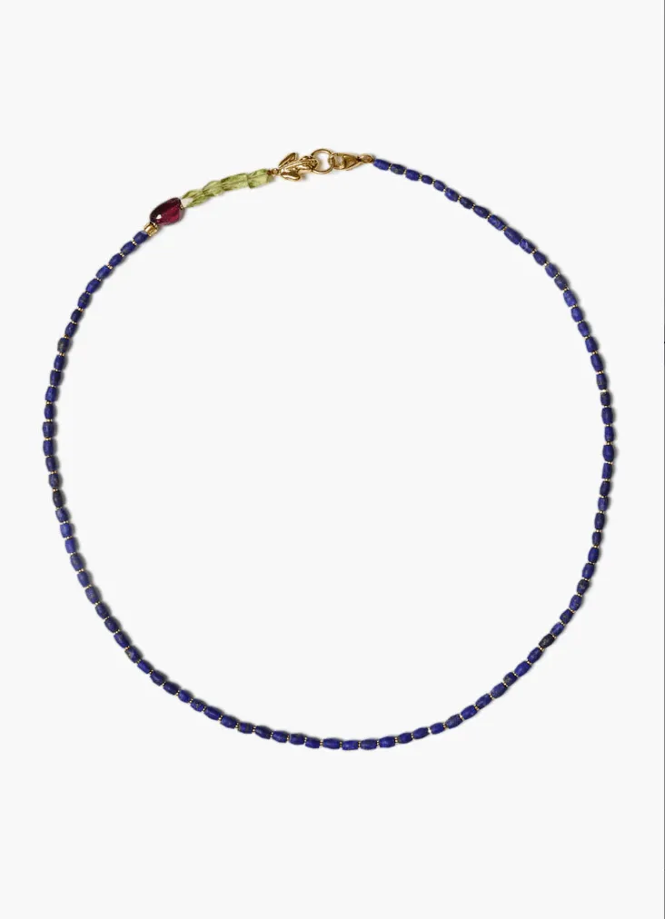 Lapis & Peridot Necklace
