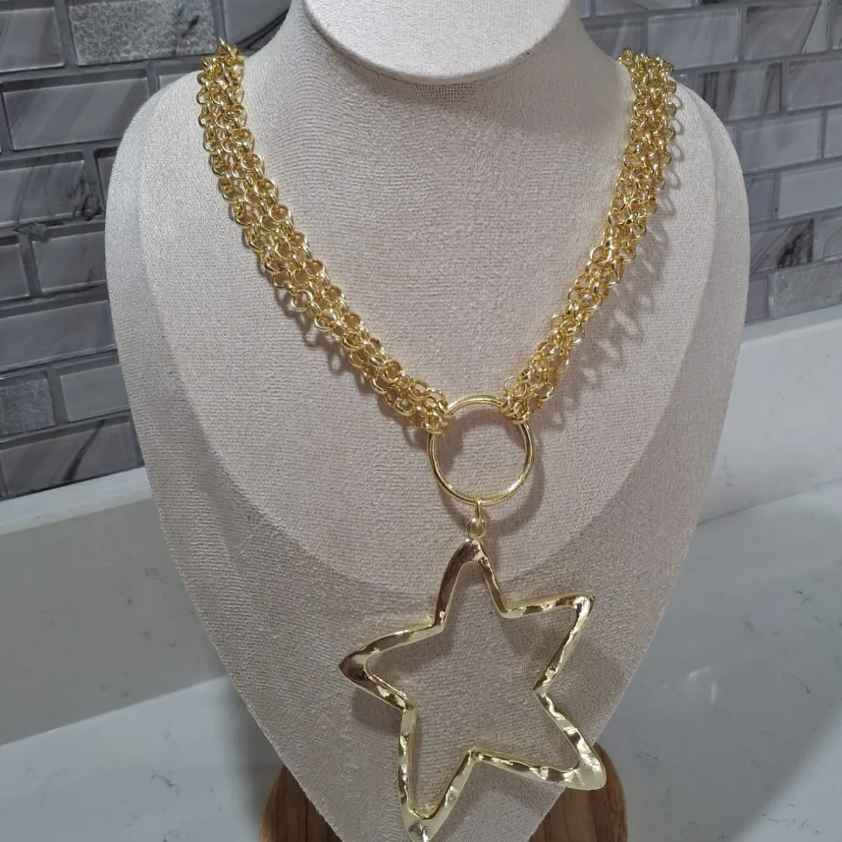Long Chain Necklace with Star
