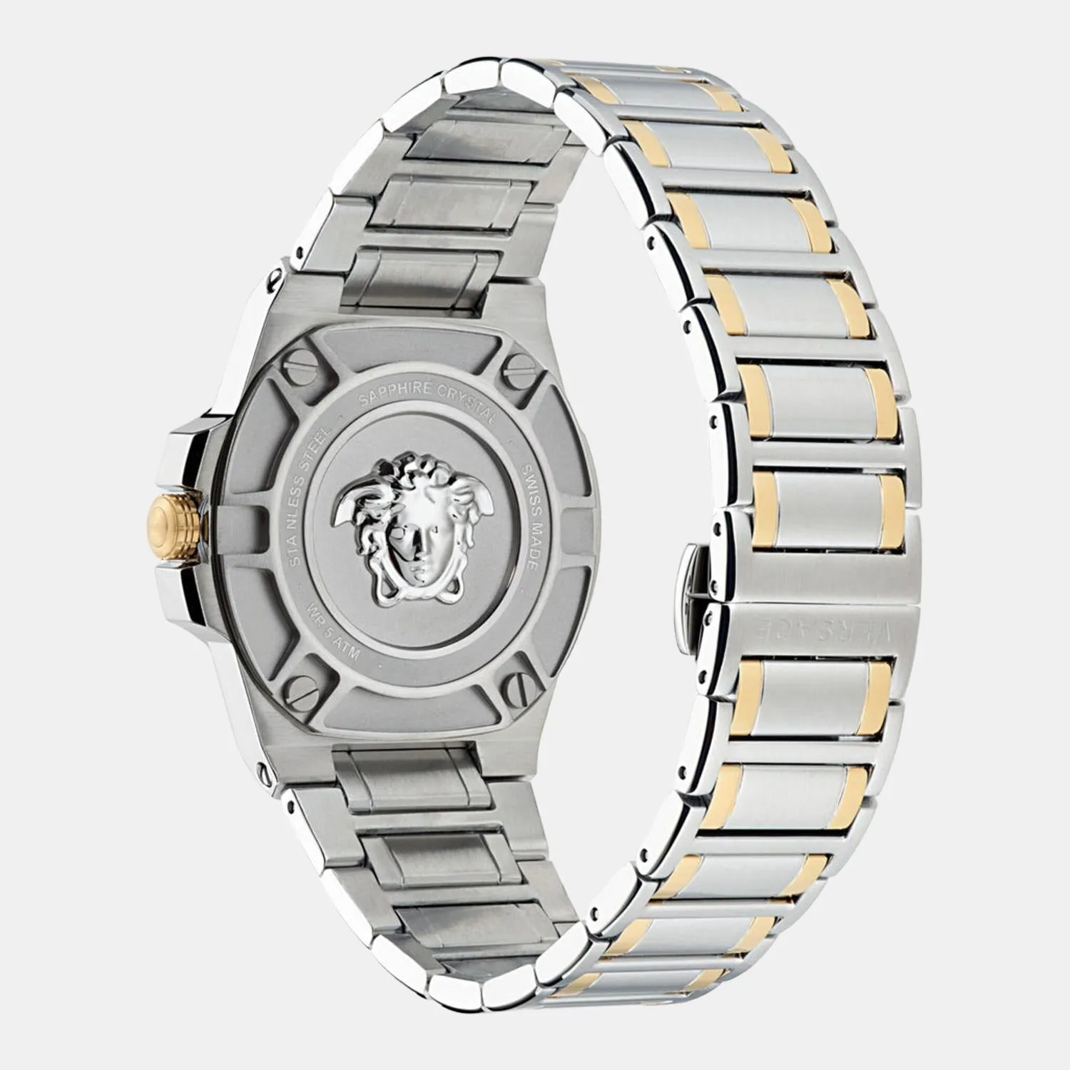 Men Silver Analog Stainless Steel Watch VE3I00422
