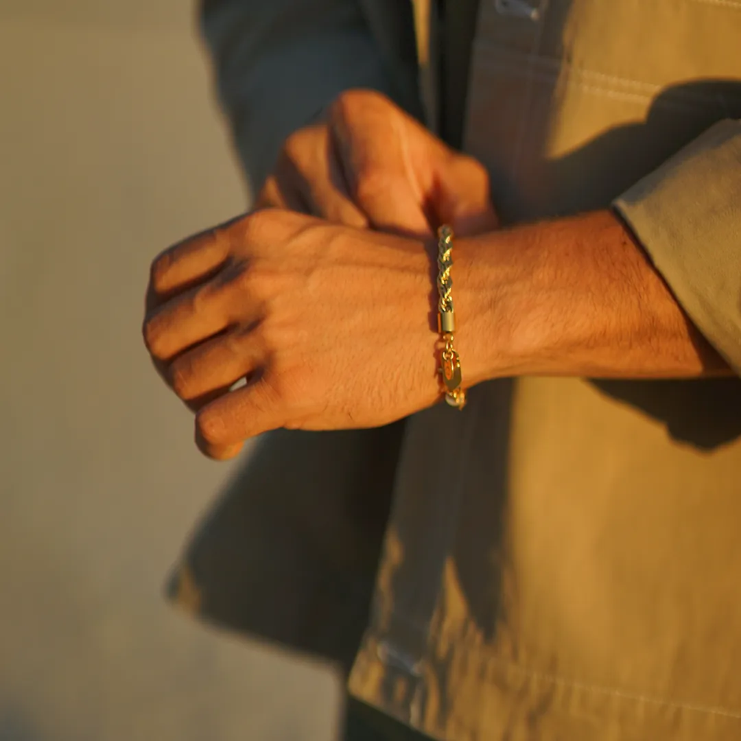 Rope Bracelet 6mm (18K Gold)