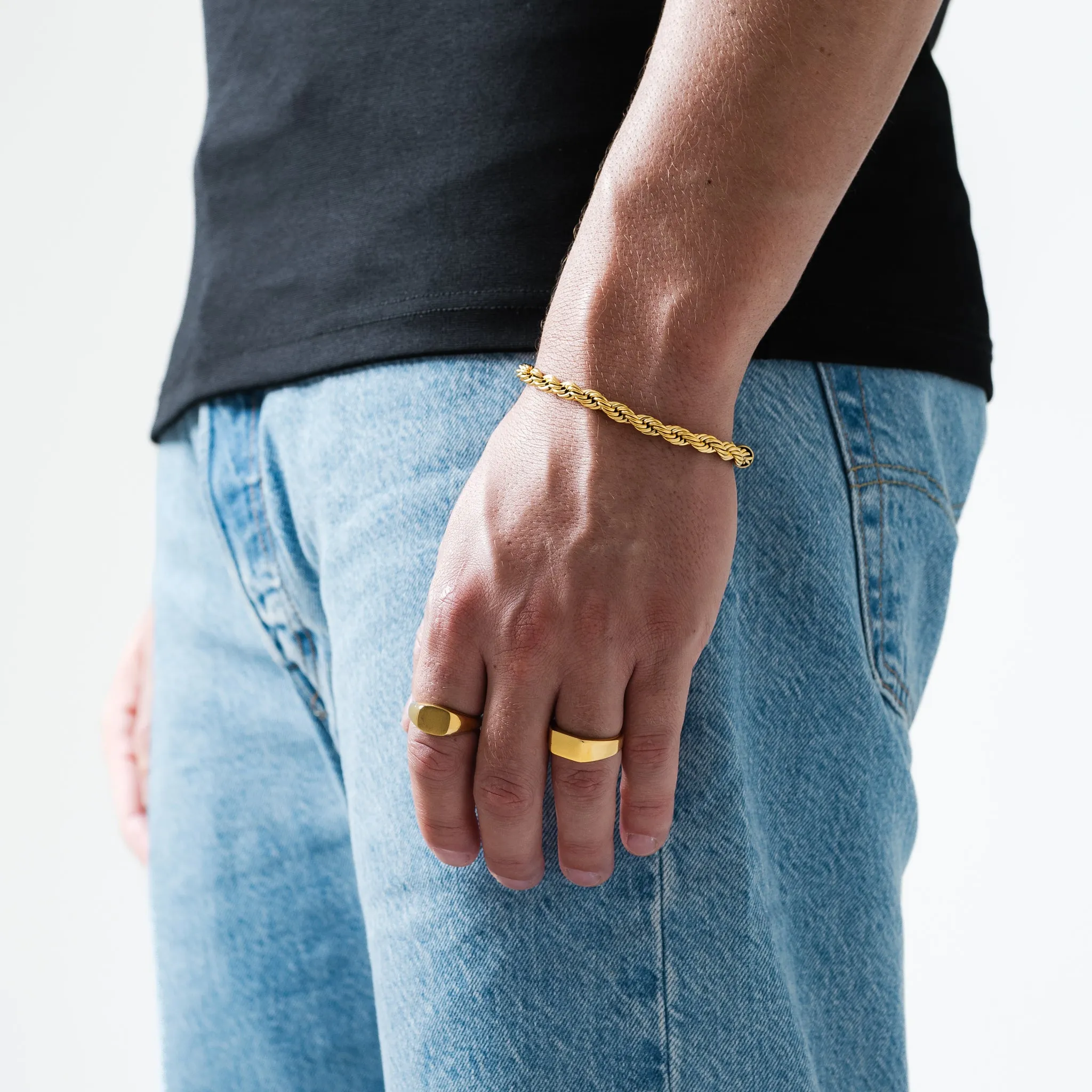 Rope Bracelet 6mm (18K Gold)