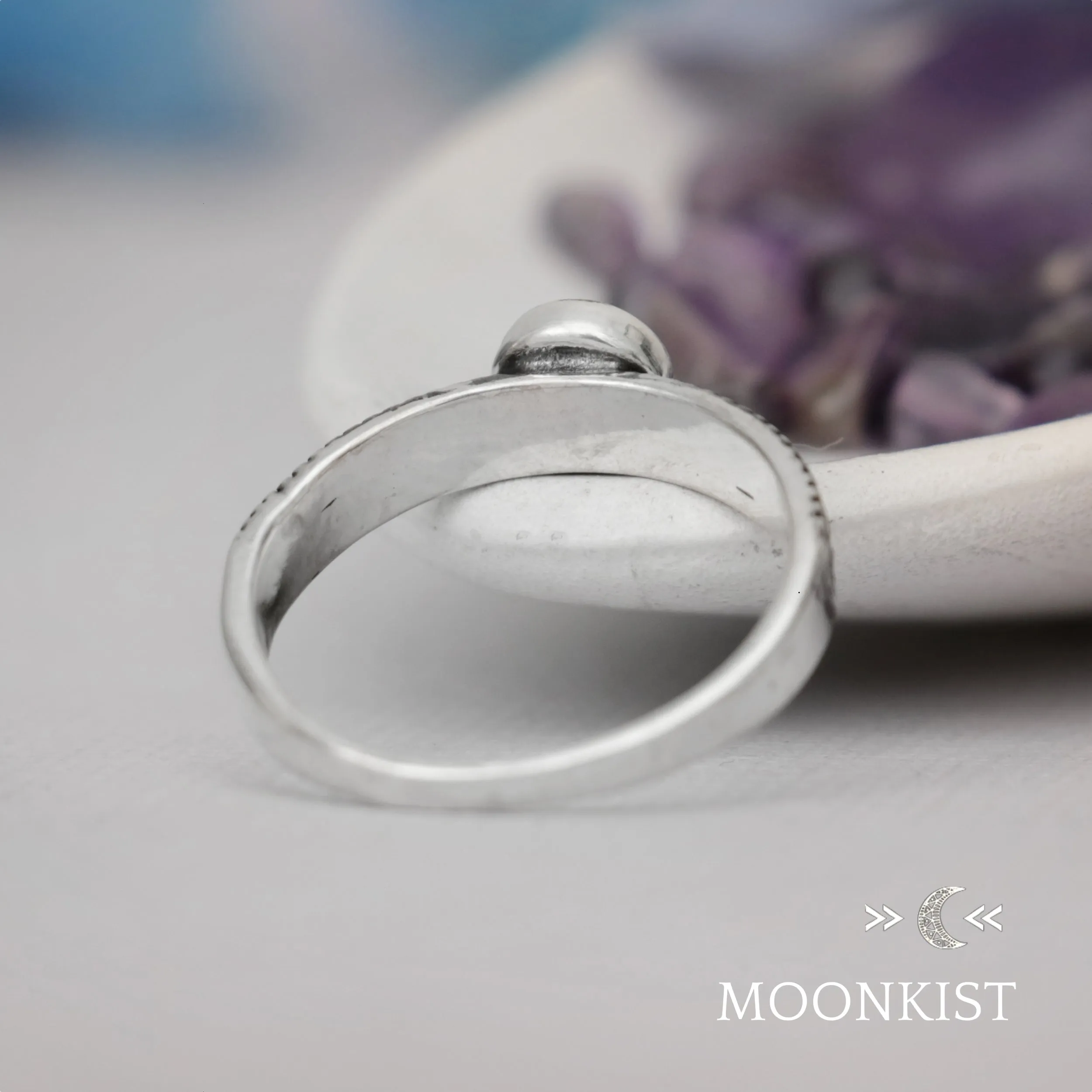 Sterling Silver Laurel Leaf Promise Ring  | Moonkist Designs